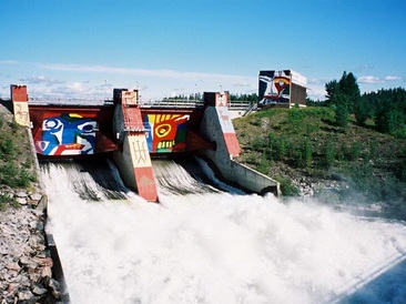 Akkat’s dam, mural, Sweden, 1999